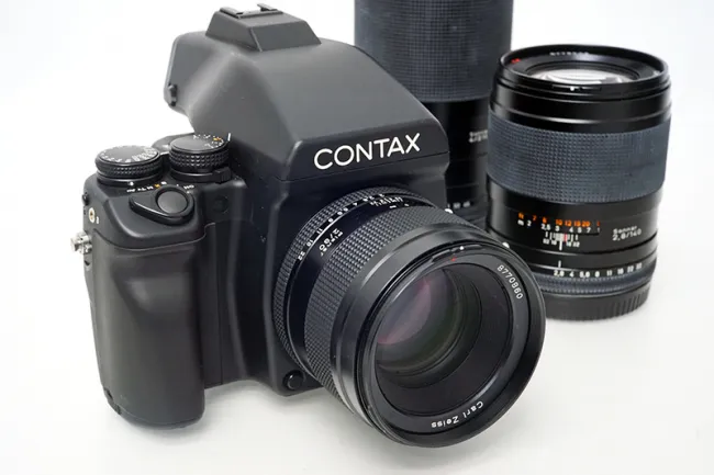 コンタックス 645 ボディ - 645 Planar T*80mm F2 中判フィルムカメラ  カメラお買取りしました│買取入荷情報│カメラ・レンズの買取 アールイーカメラ