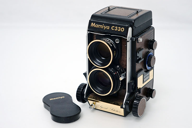 マミヤ C330 Special Selection ゴールドｘトカゲ革限定モデル 二眼レフカメラ 