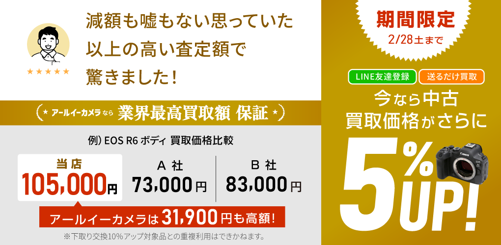 中古買取がさらに3%UP